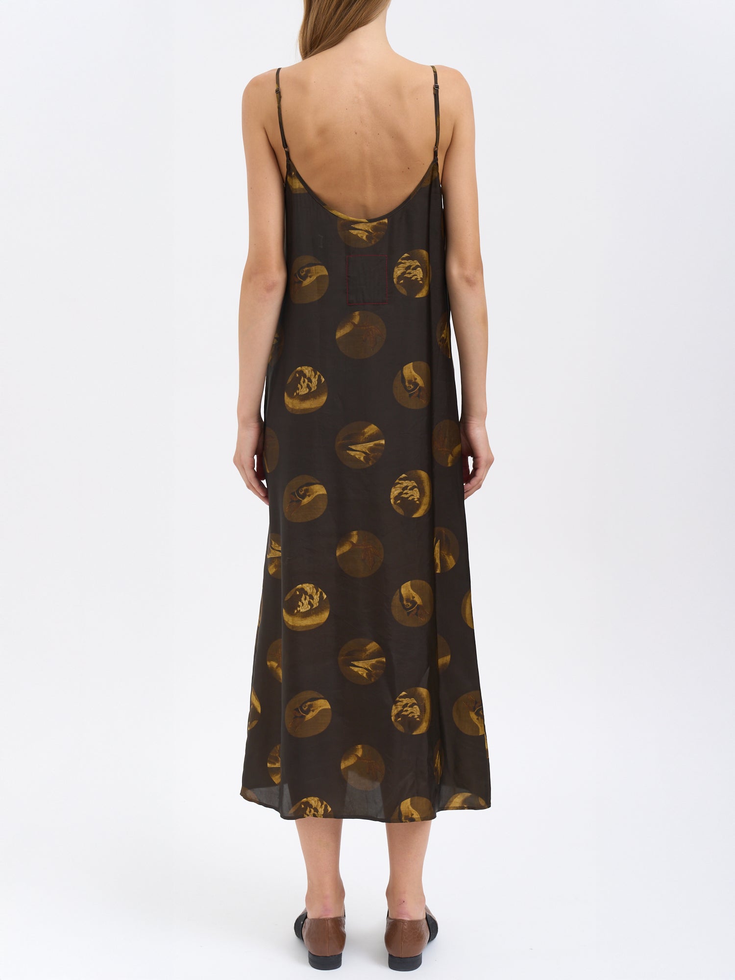 UMA WANG Adjustable Straps Slip Dress with Pattern Print - Size S
