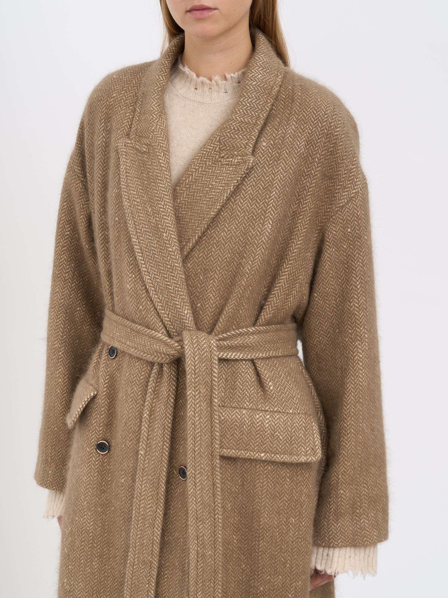 UMA WANG Silk and Angora Cicero Jacket - Small Size