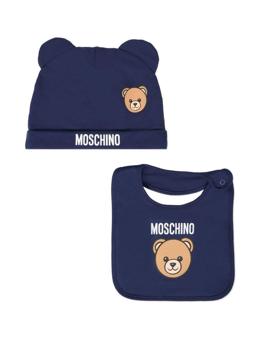MOSCHINO KIDS Mini Gift Set for Boys - Hat and Bib