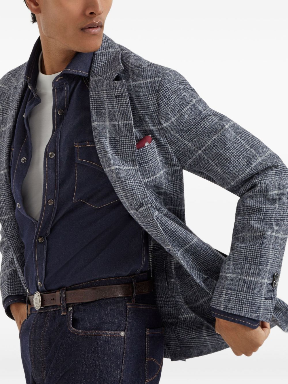BRUNELLO CUCINELLI Deconstructed Wool Jacket for Men