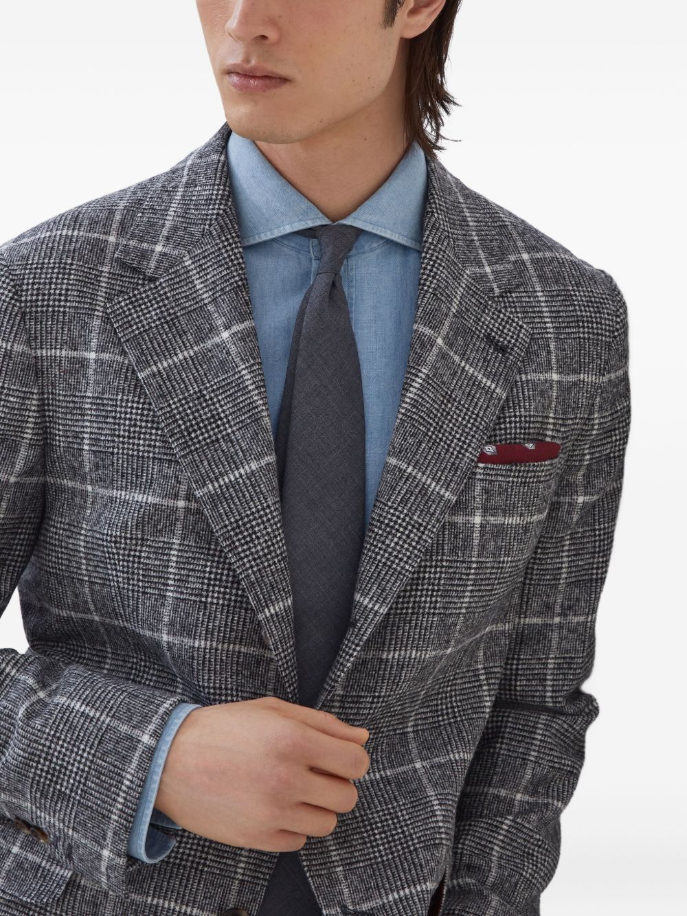 BRUNELLO CUCINELLI Deconstructed Wool Jacket for Men - FW25 Collection