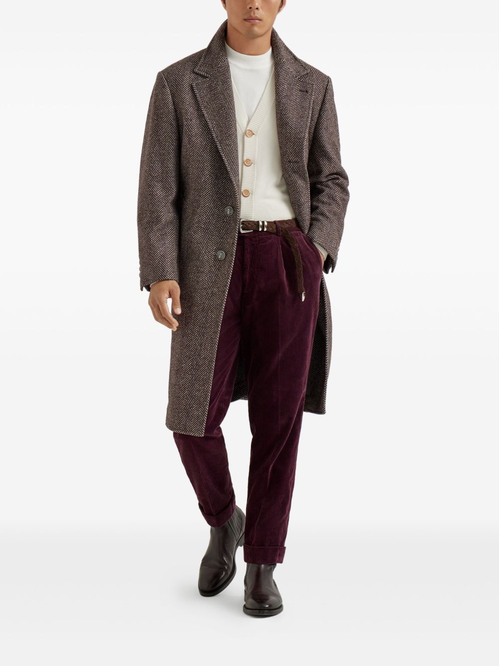 BRUNELLO CUCINELLI Cashmere and Silk Single Breasted Jacket