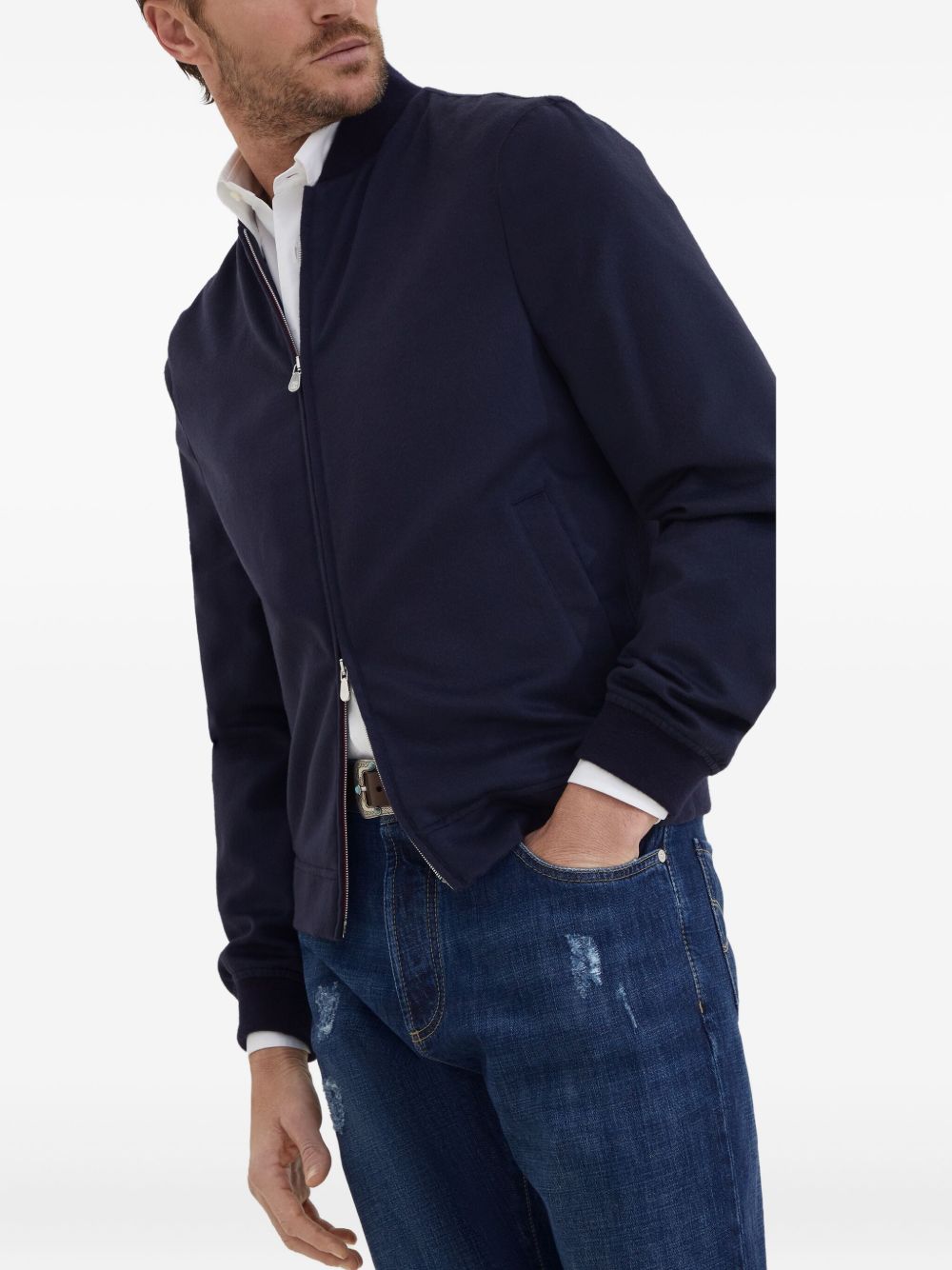 BRUNELLO CUCINELLI Cashmere Bomber Jacket for Men