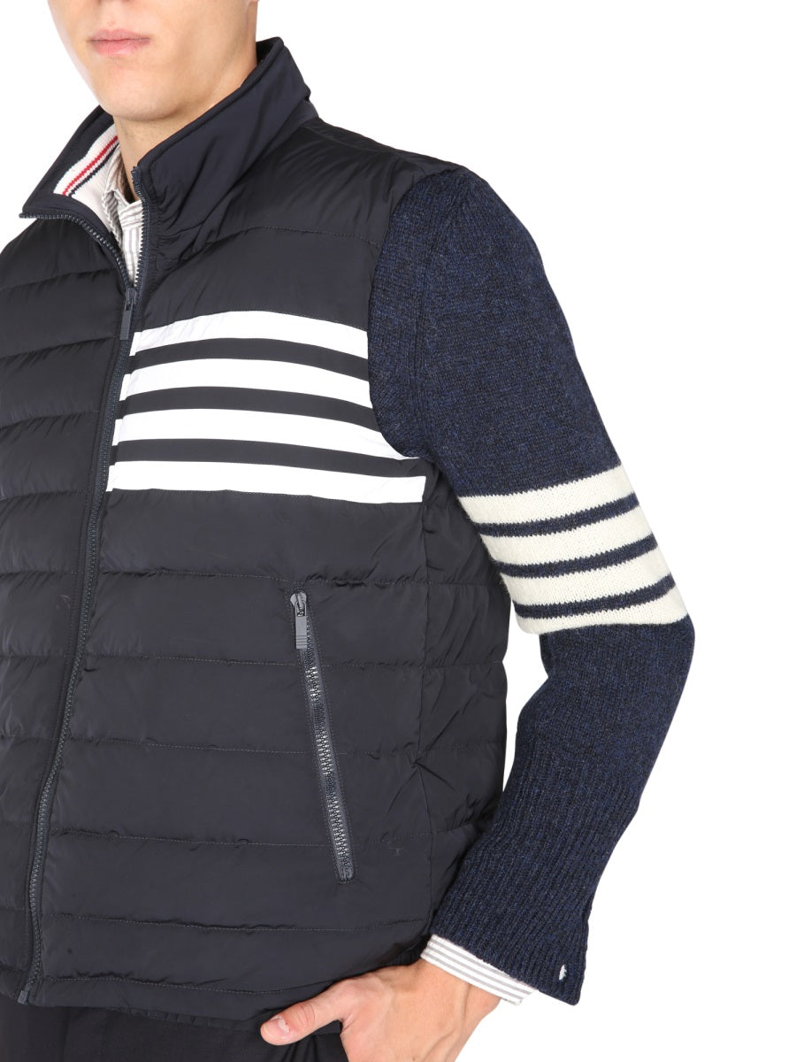 THOM BROWNE 4-Bar Down Vest - Size 3 JP