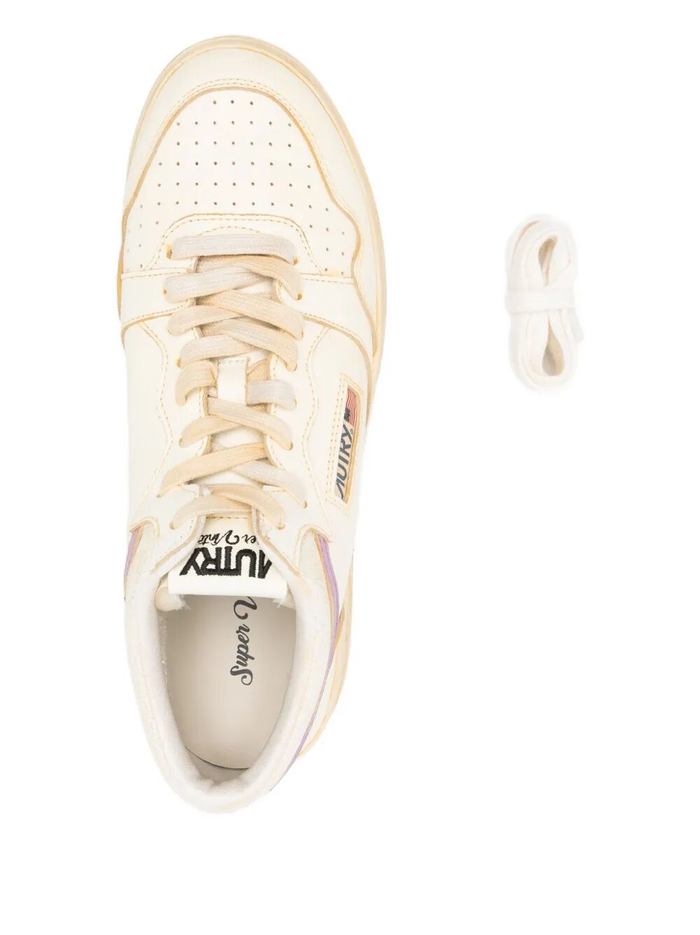 AUTRY Medium Way Sup Vintage Leather Sneakers