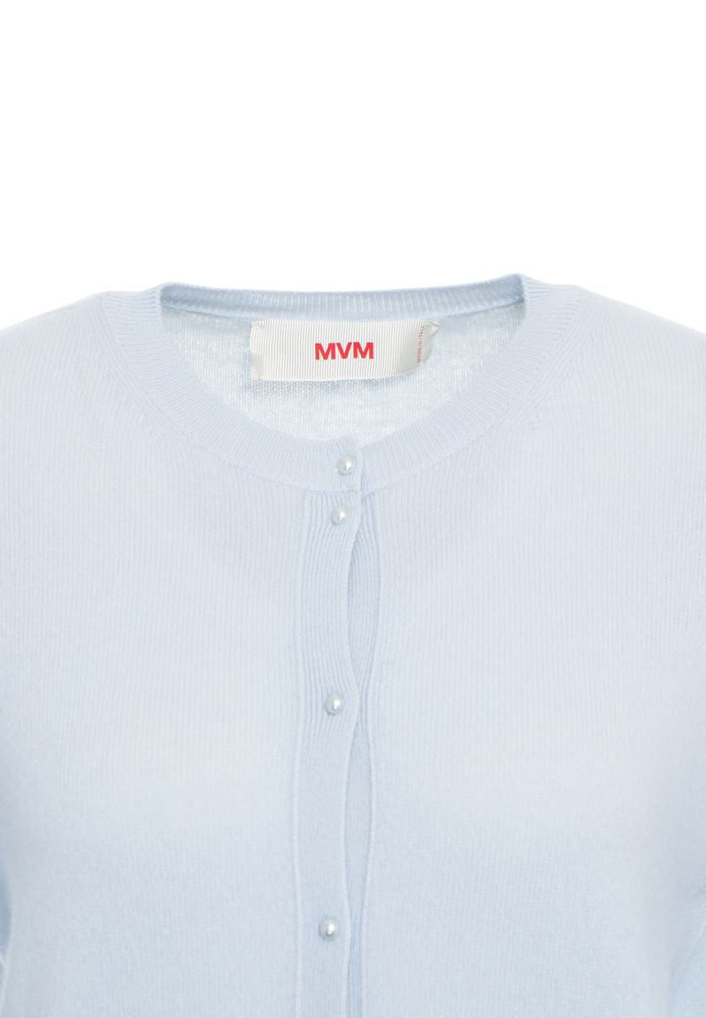 MVM Elegant Cardigan with Pearl Buttons