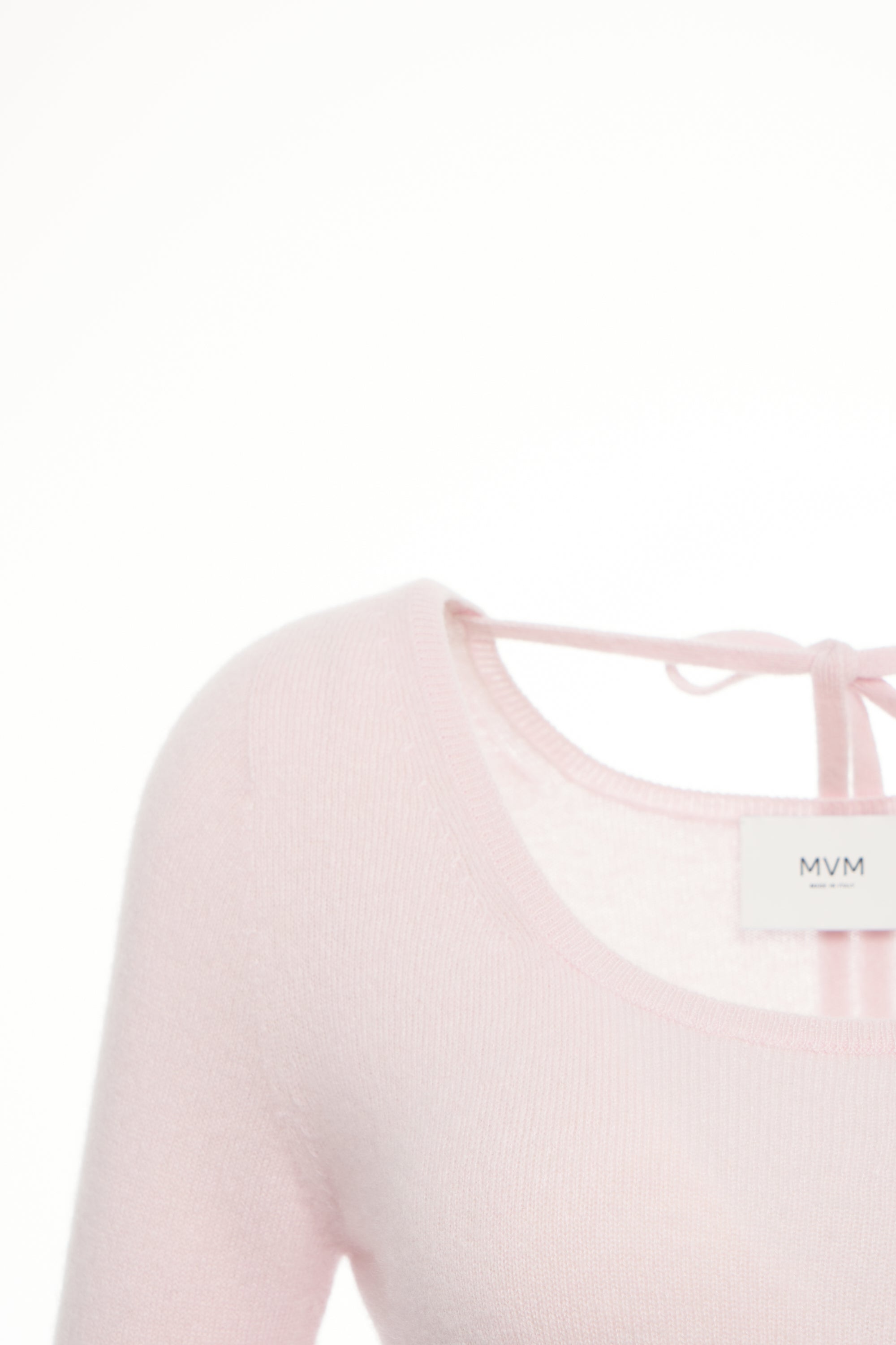 MVM Women's Cashmere Pullover with Lace Detail