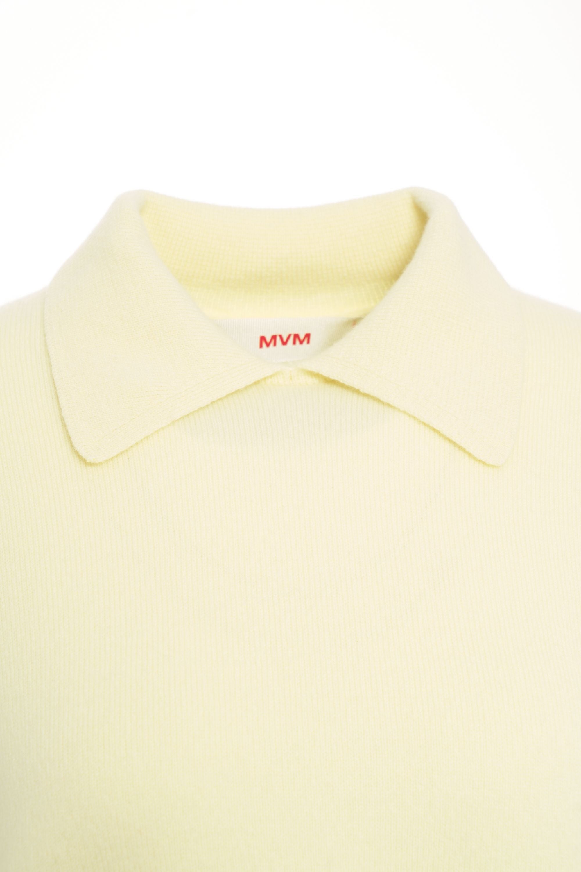 MVM Luxurious Cashmere Pullover with Polo Collar - Relaxed Fit