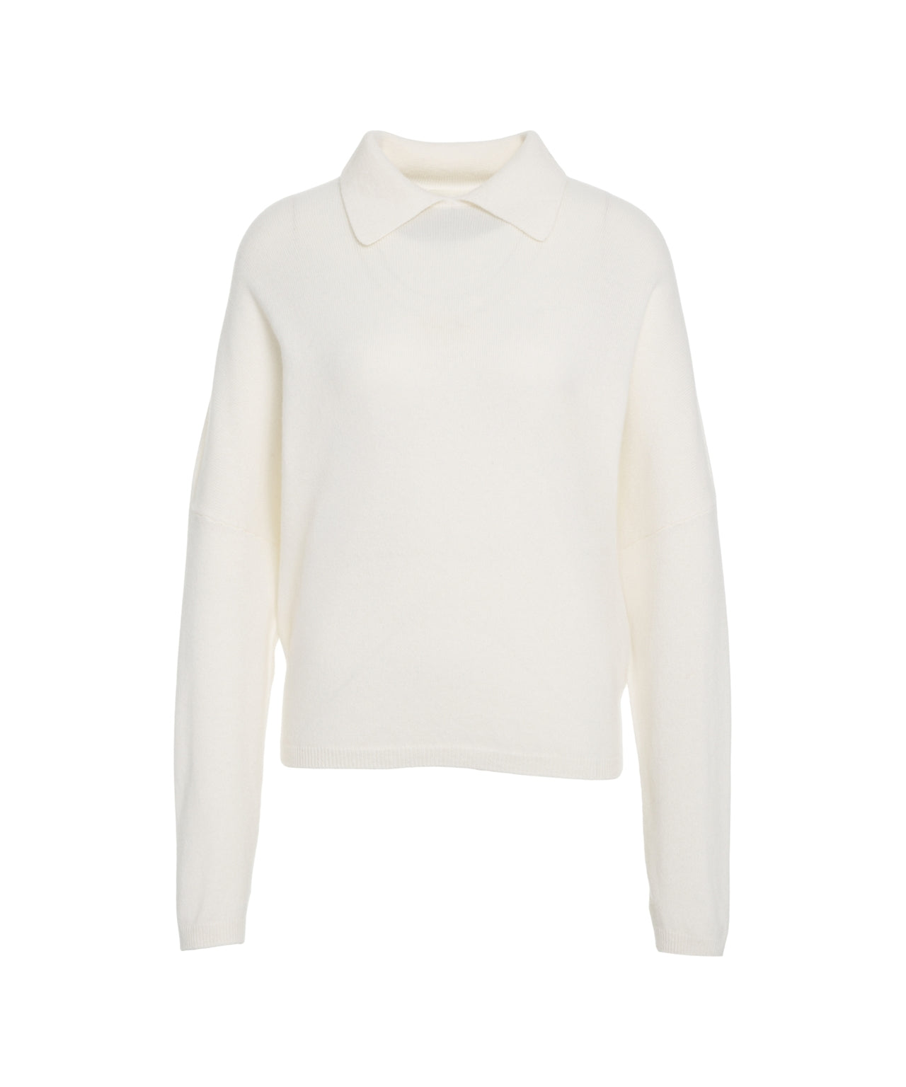 MVM Oversized Cashmere Pullover with Polo Collar