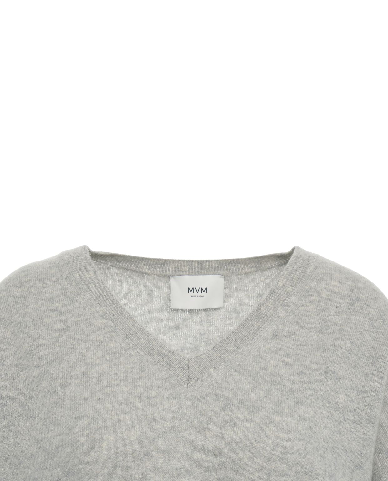 MVM Cashmere V-Neck Pullover with Pearl Details