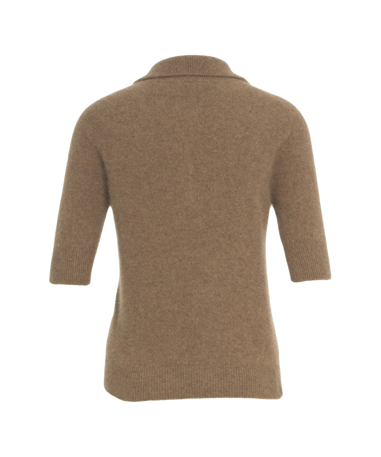 MVM Classic Polo Sweater with Three-Quarter Sleeves for Women