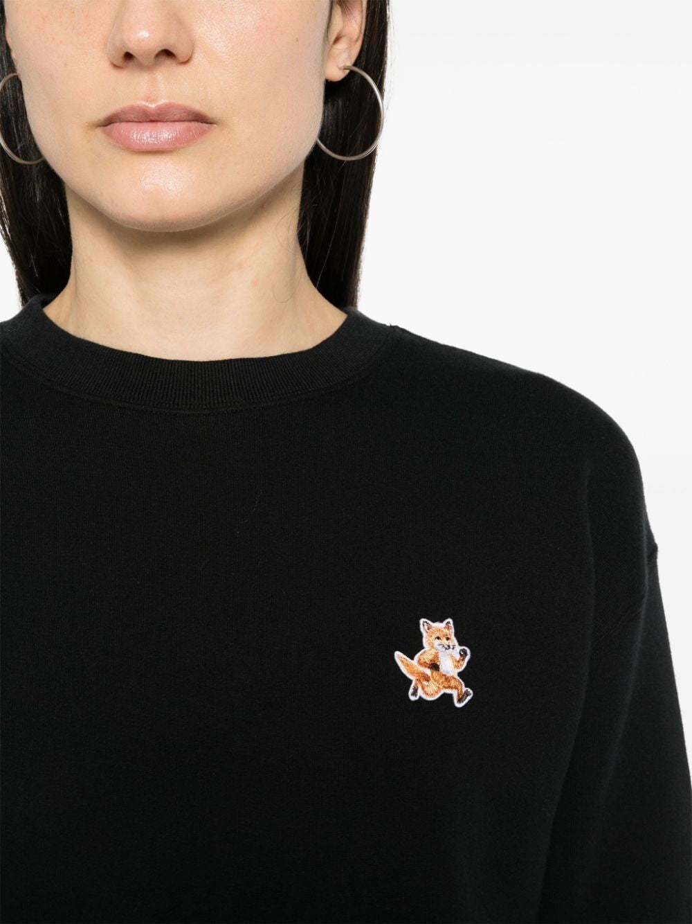 MAISON KITSUNÉ Speedy Fox Patch Sweatshirt - Regular Fit