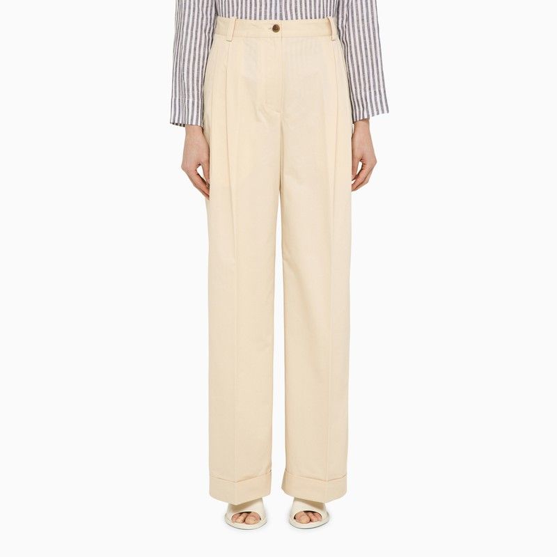 MAISON KITSUNÉ Cotton Trousers for Women - SS24 Collection
