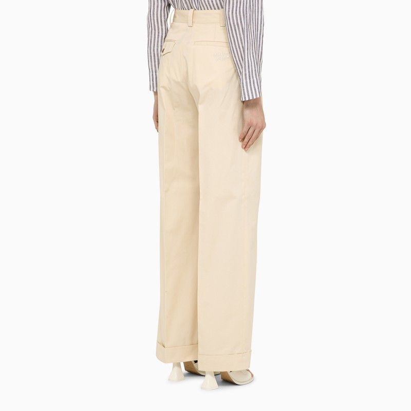 MAISON KITSUNÉ Cotton Trousers for Women - SS24 Collection