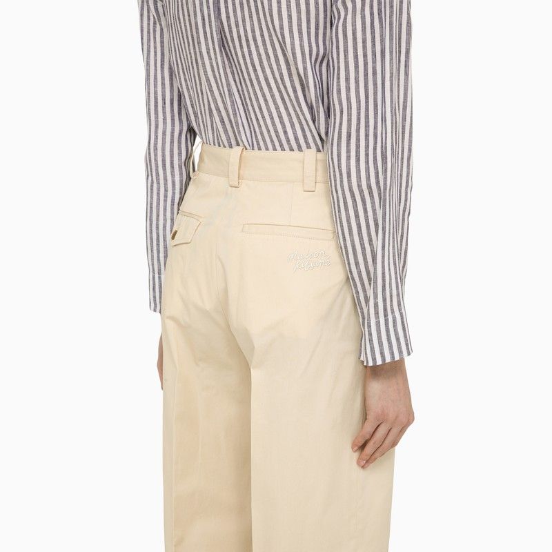 MAISON KITSUNÉ Cotton Trousers for Women - SS24 Collection