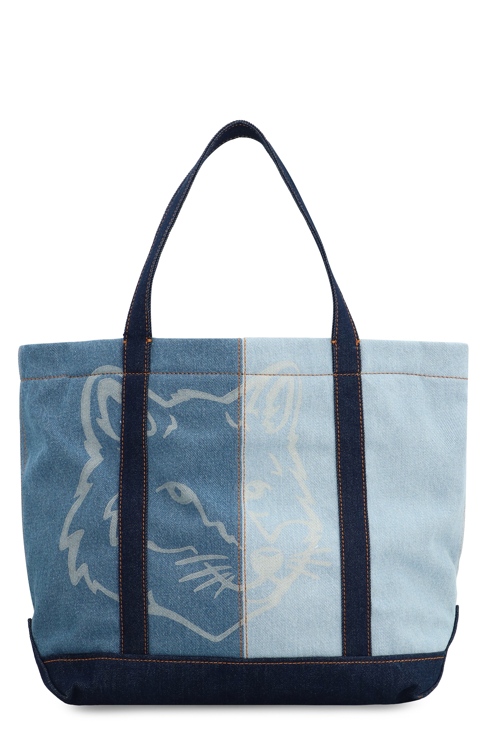 MAISON KITSUNÉ Medium Fox Head Shopper Handbag