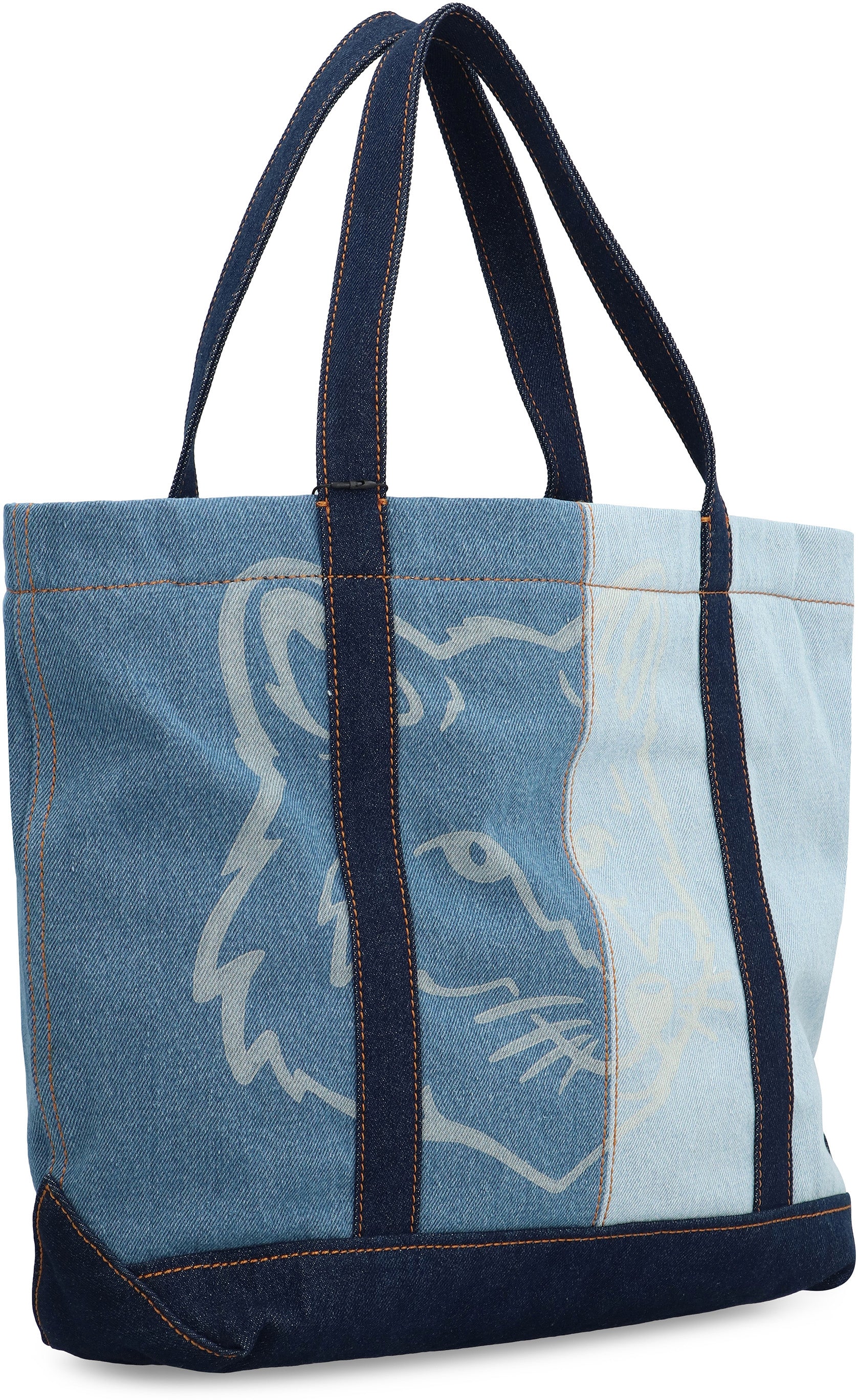 MAISON KITSUNÉ Medium Fox Head Shopper Handbag