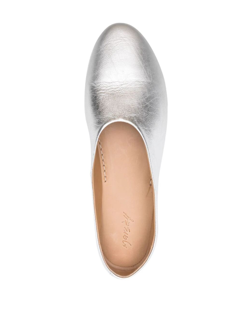 MARSELL Metallic Ballerina Flat Shoes for Women
