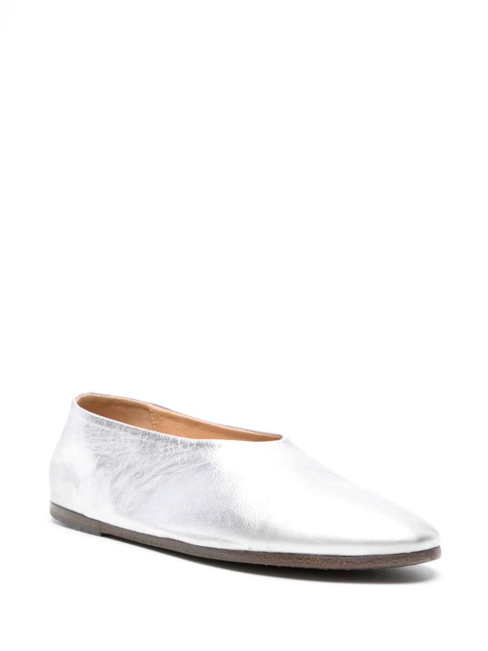 MARSELL Metallic Ballerina Flat Shoes for Women