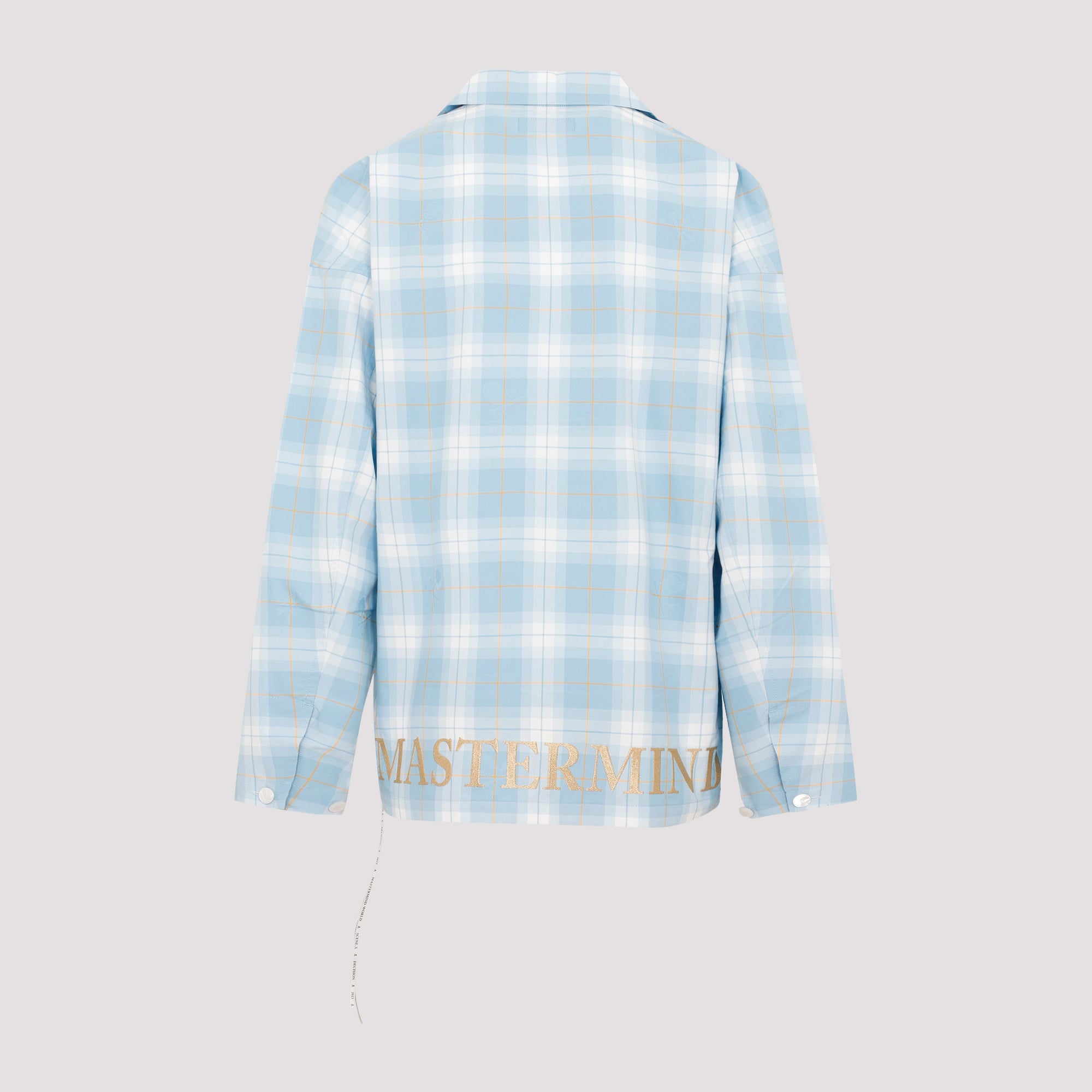MASTERMIND JAPAN Men's Open Collar Plaid Shirt