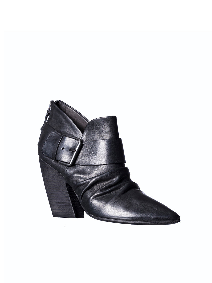 MARSELL 80MM Leather Boots with Adjustable Strap