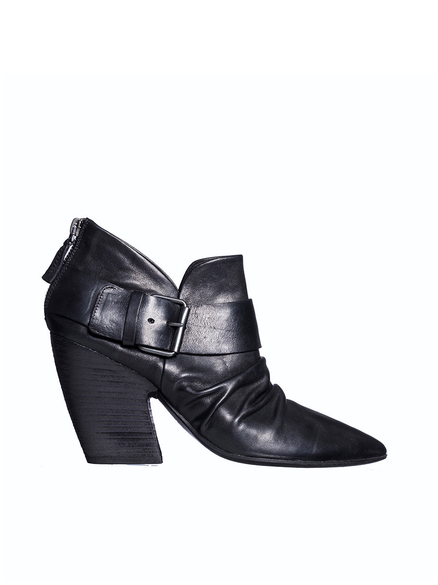 MARSELL 80MM Leather Boots with Adjustable Strap