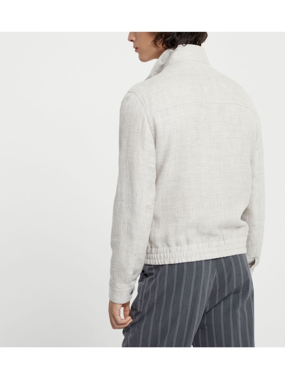 BRUNELLO CUCINELLI Water Resistant Linen Blend Jacket for Men - SS25