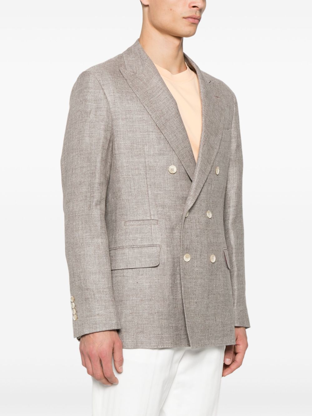 BRUNELLO CUCINELLI Linen Blend Jacket for Men - SS25 Collection