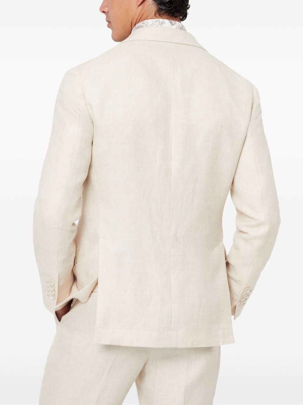 BRUNELLO CUCINELLI Linen Jacket for Men - FW25 Collection