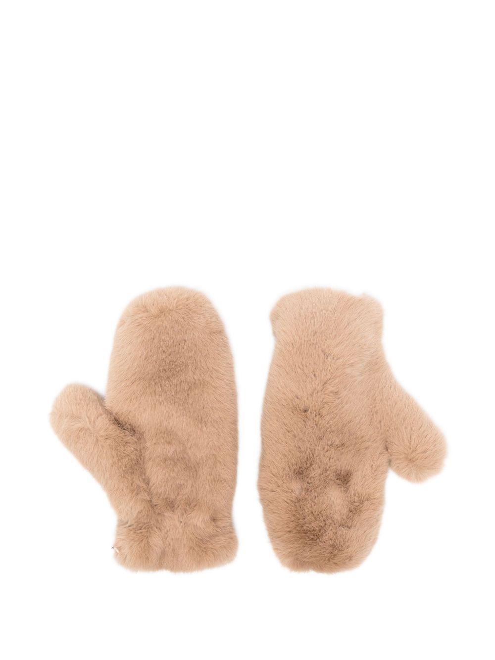 MOLLIOLLI Faux Fur Bear Mittens for Women