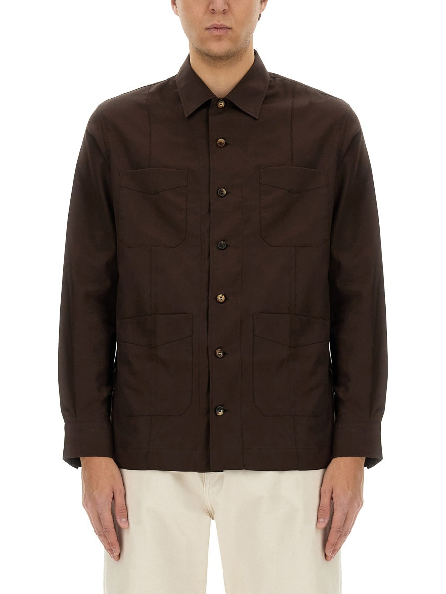BRUNELLO CUCINELLI Men's Cotton Shirt - Size L