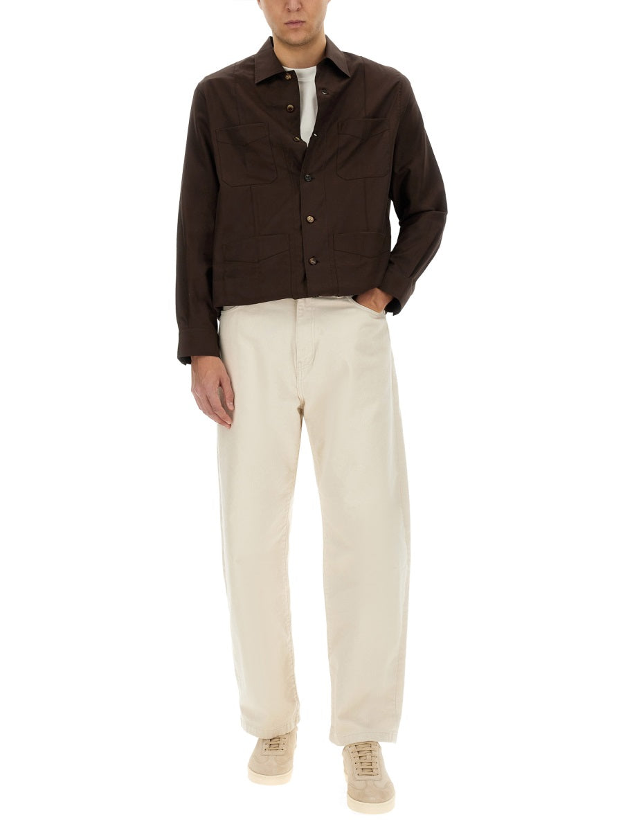 BRUNELLO CUCINELLI Men's Cotton Shirt - Size L