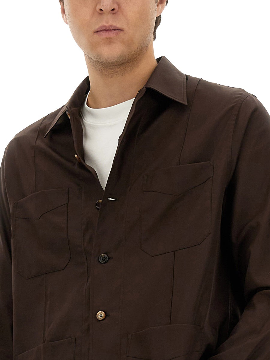 BRUNELLO CUCINELLI Men's Cotton Shirt - Size L