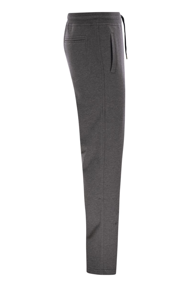 BRUNELLO CUCINELLI Men's Techno Cotton Fleece Trousers