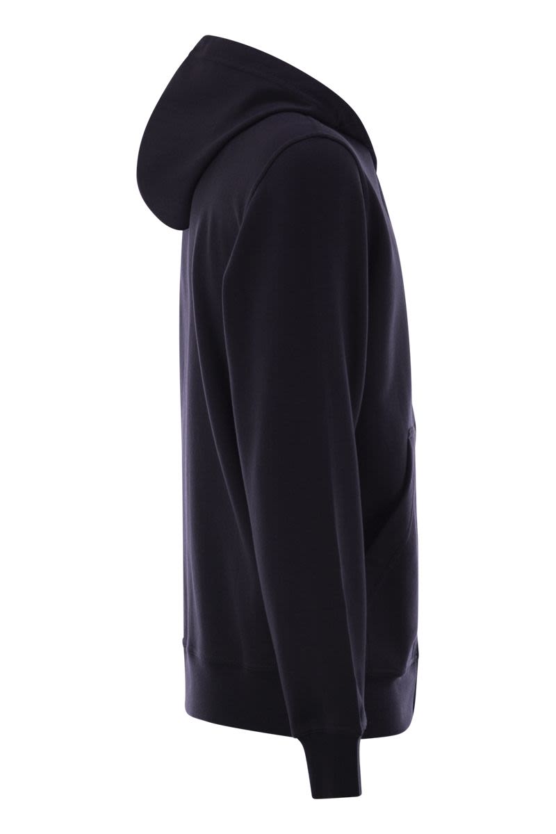 BRUNELLO CUCINELLI Men's Cotton Fleece Zip-Up Hoodie