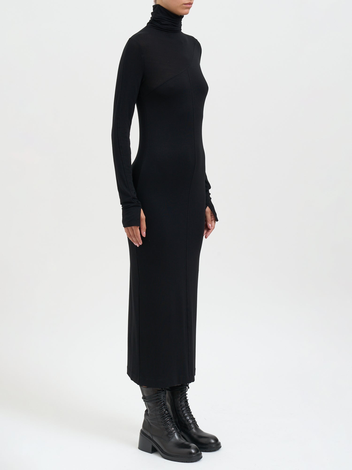 THOM KROM High Neck Long Sleeve Dress - Size S