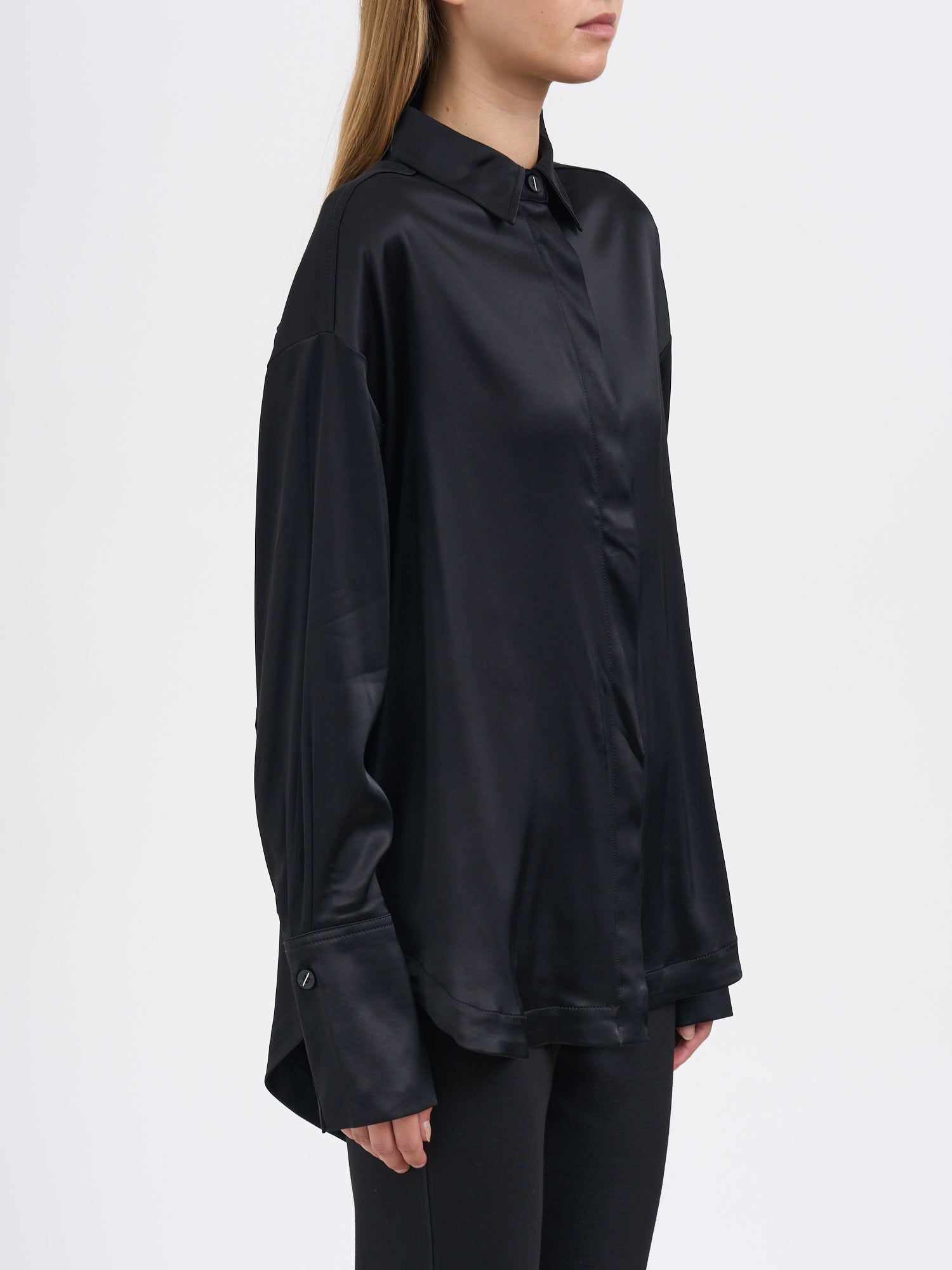 THOM KROM Oversized Long Viscoe Shirt
