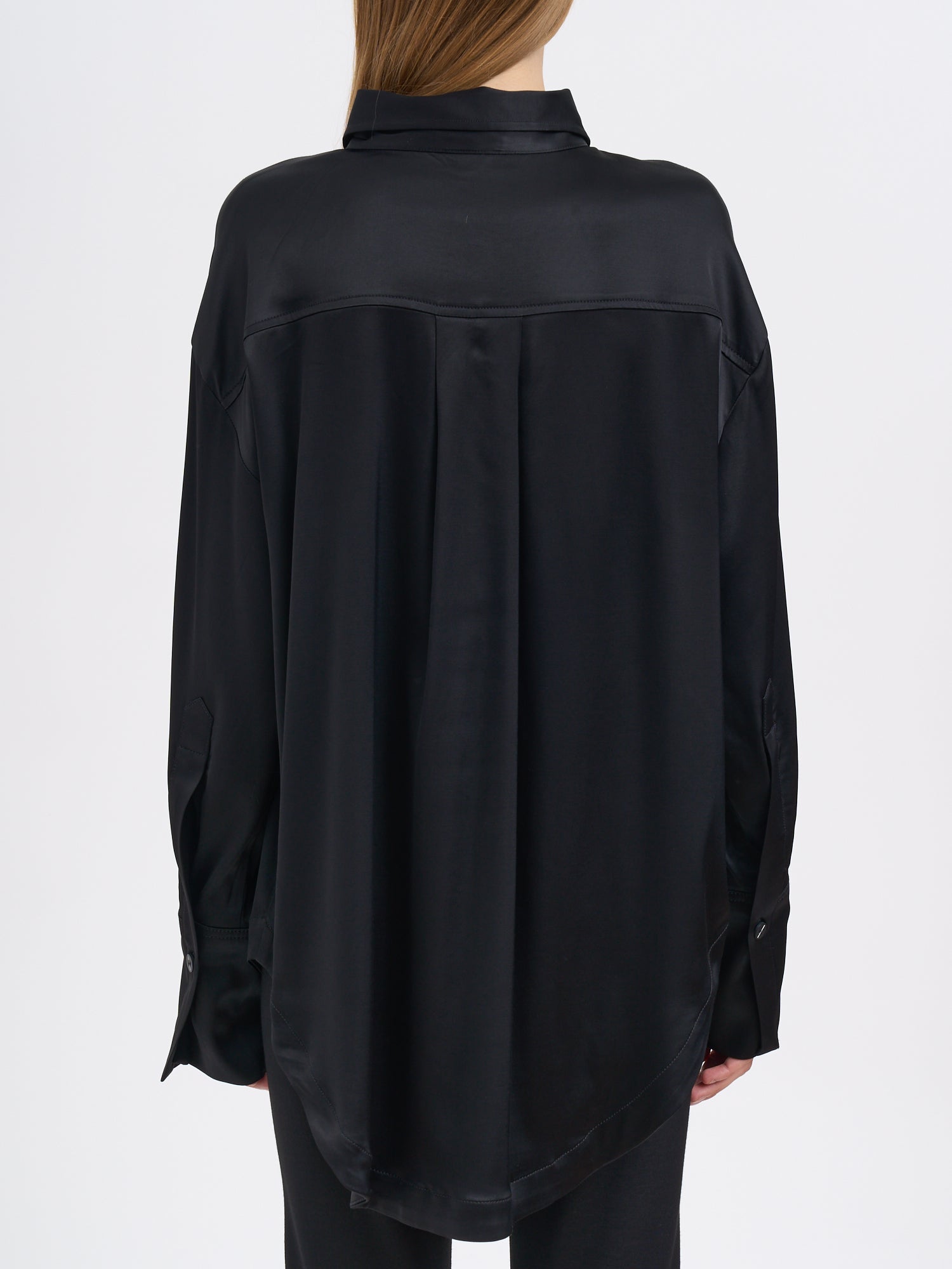 THOM KROM Oversized Long Viscoe Shirt