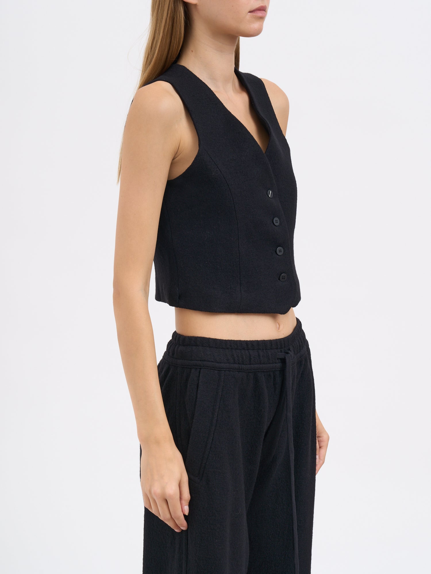 THOM KROM Fitted Wool Vest for Women