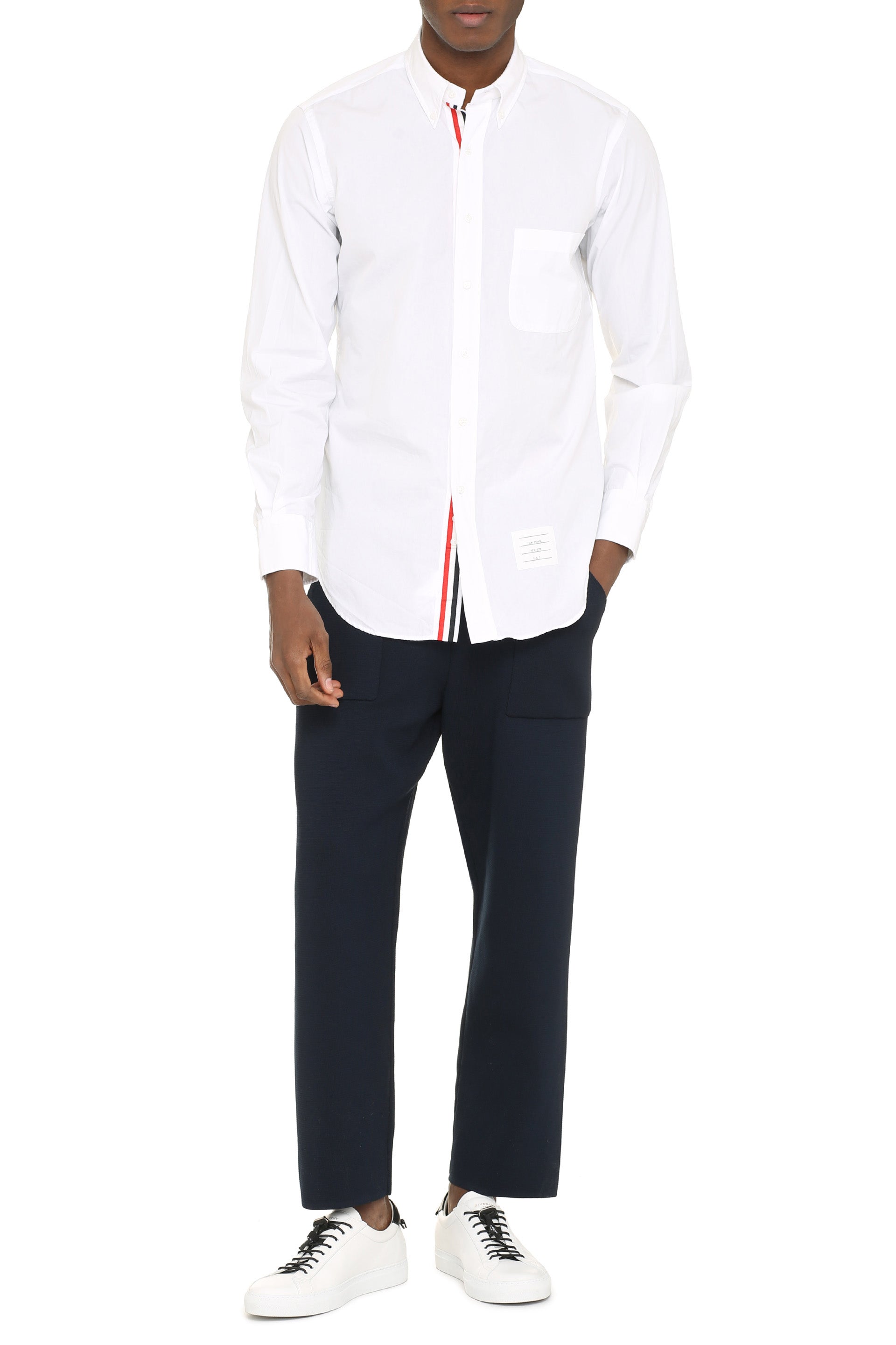 THOM BROWNE Classic Button-Down Cotton Shirt