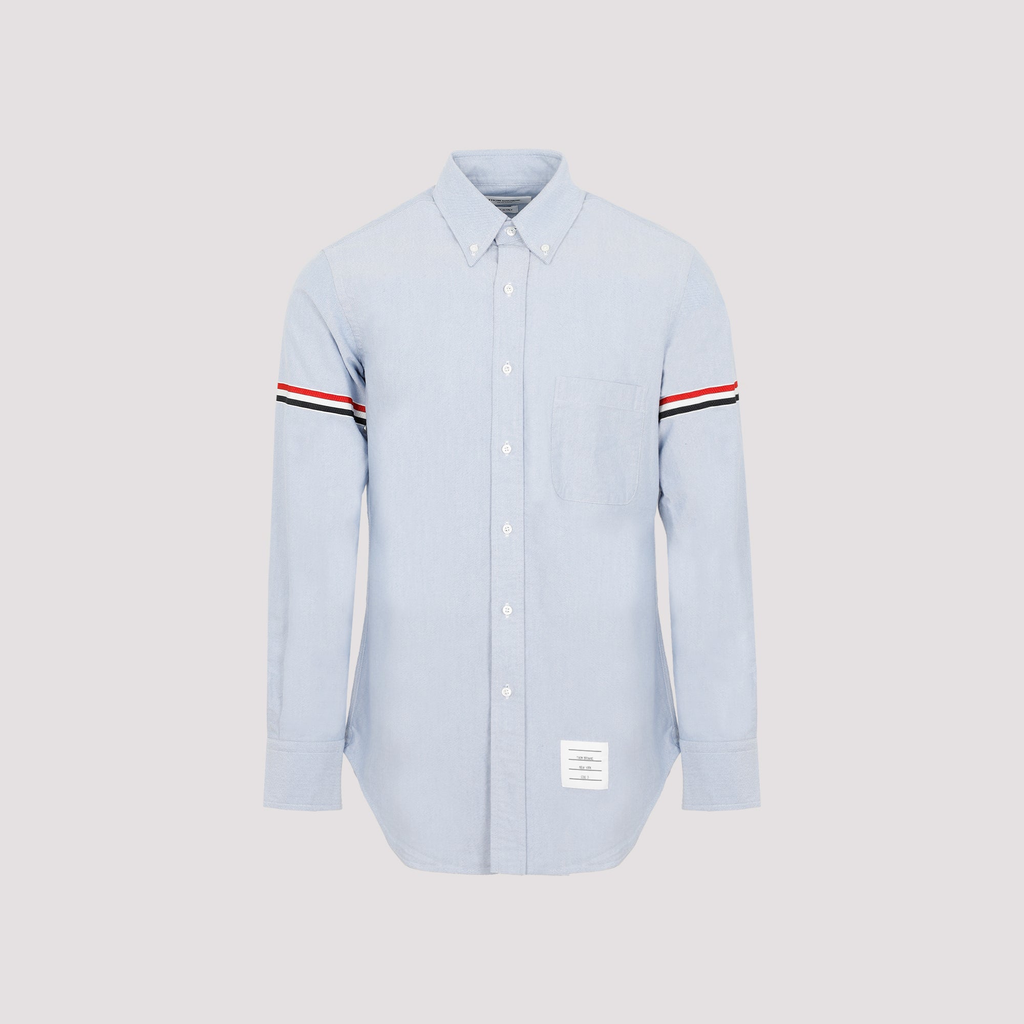 THOM BROWNE RWB Stripe Cotton Shirt - FW25