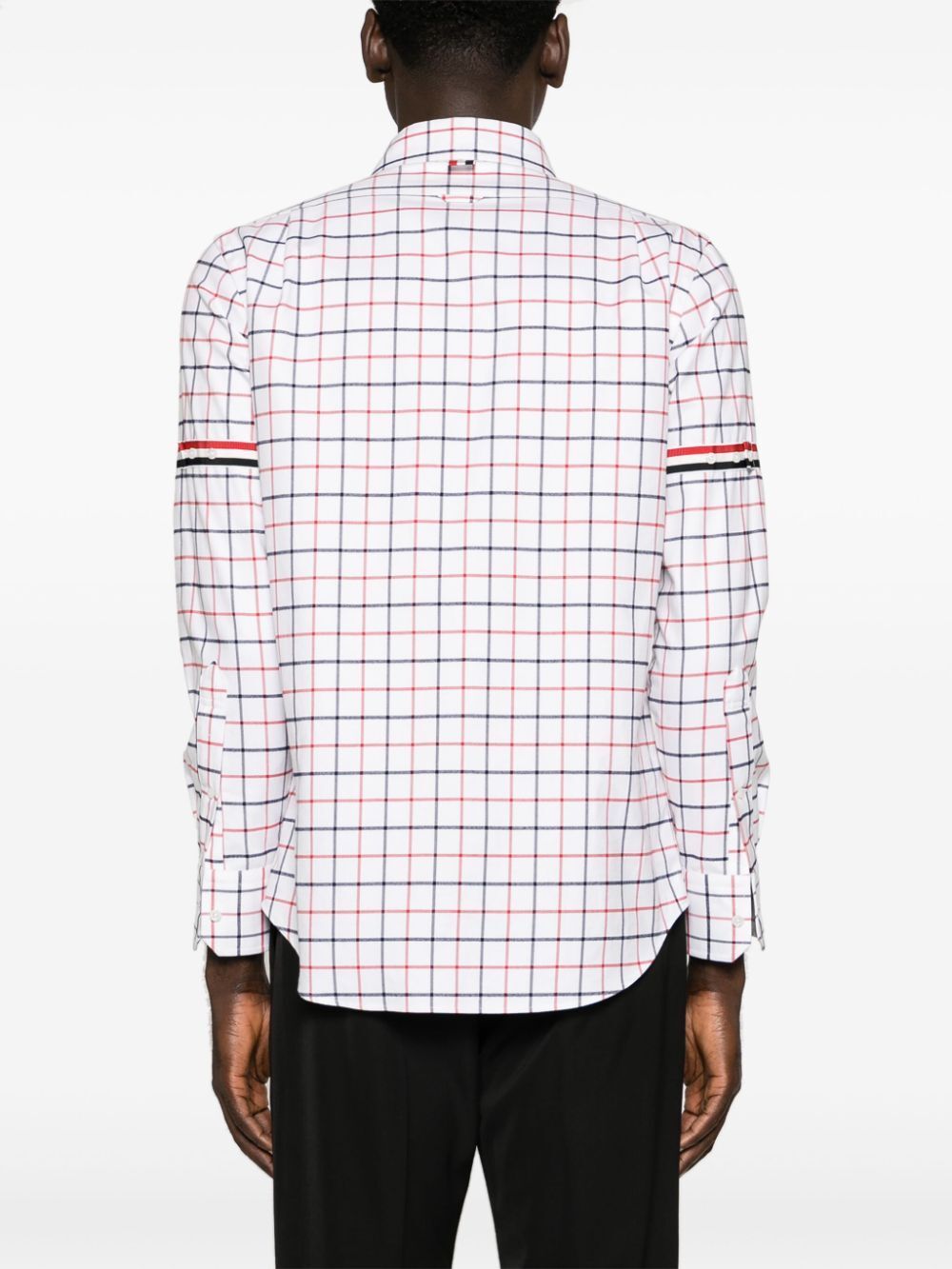 THOM BROWNE Straight Fit Shirt with RWB Armband - FW24
