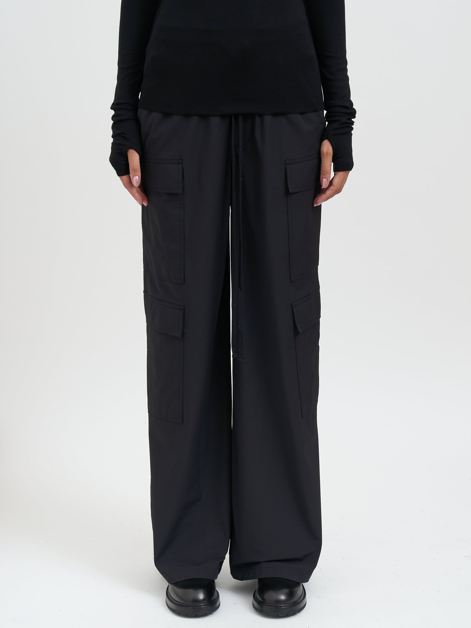 THOM KROM Wide Leg Cargo Trousers - Size S