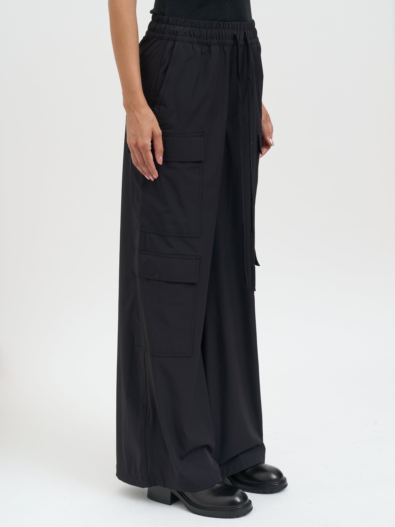 THOM KROM Wide Leg Cargo Trousers - Size S