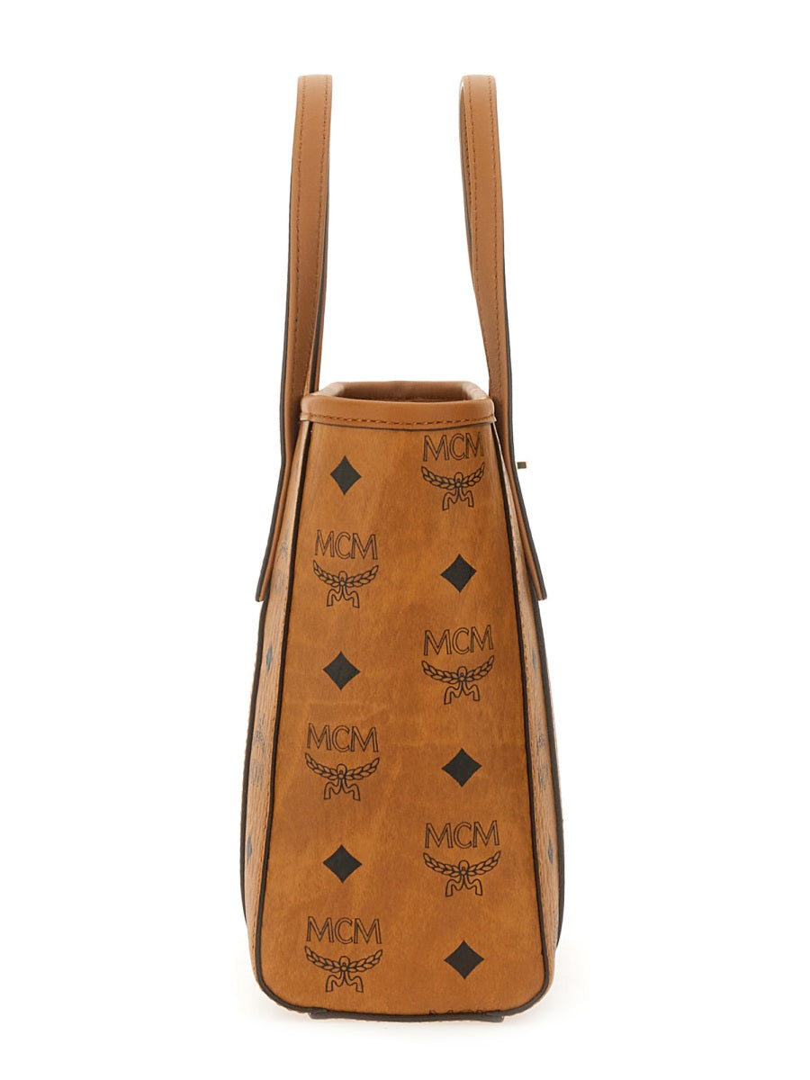 MCM Mini Printed Canvas Handbag
