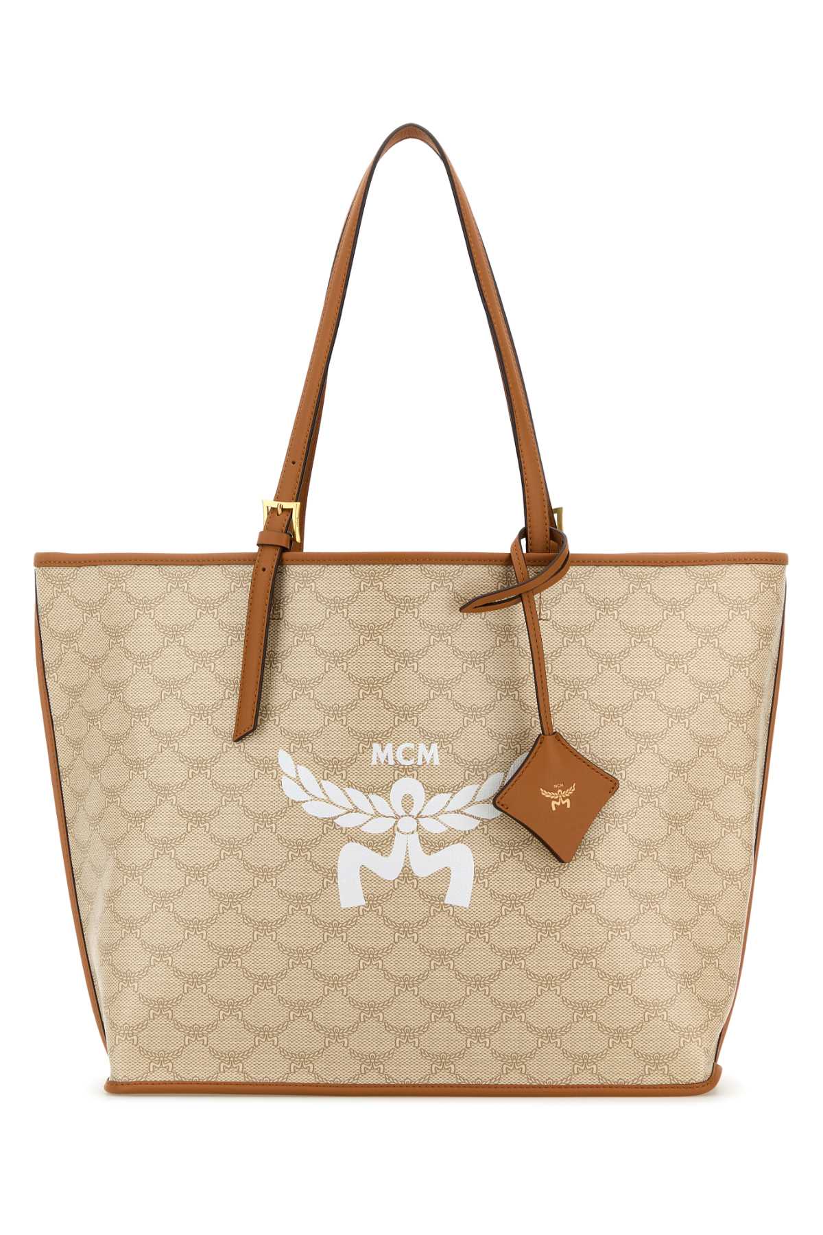 MCM Printed Canvas Himmel Shopping Handbag - Medium Size
