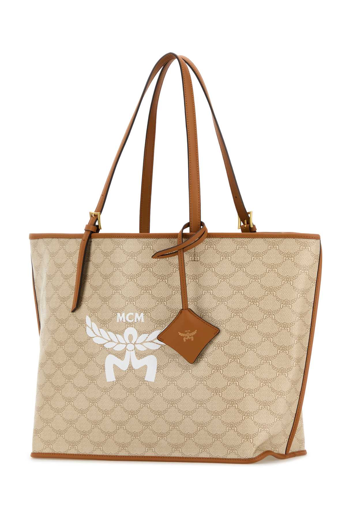MCM Printed Canvas Himmel Shopping Handbag - Medium Size