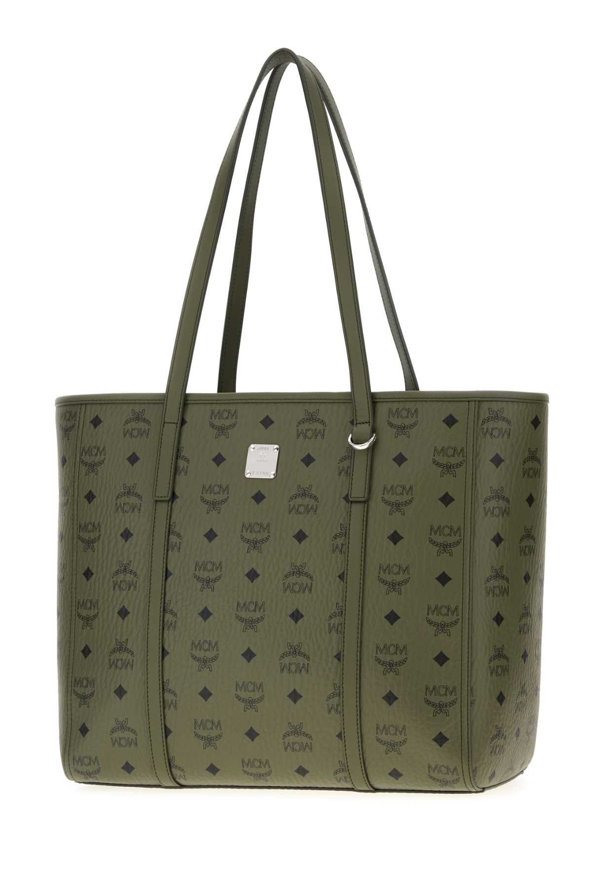 MCM Printed Canvas Toni Mini Shopping Handbag