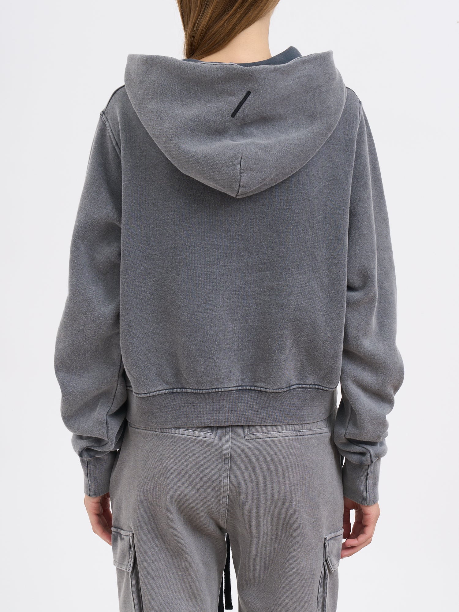 THOM KROM Garment-Dyed Cotton Hoodie for Women