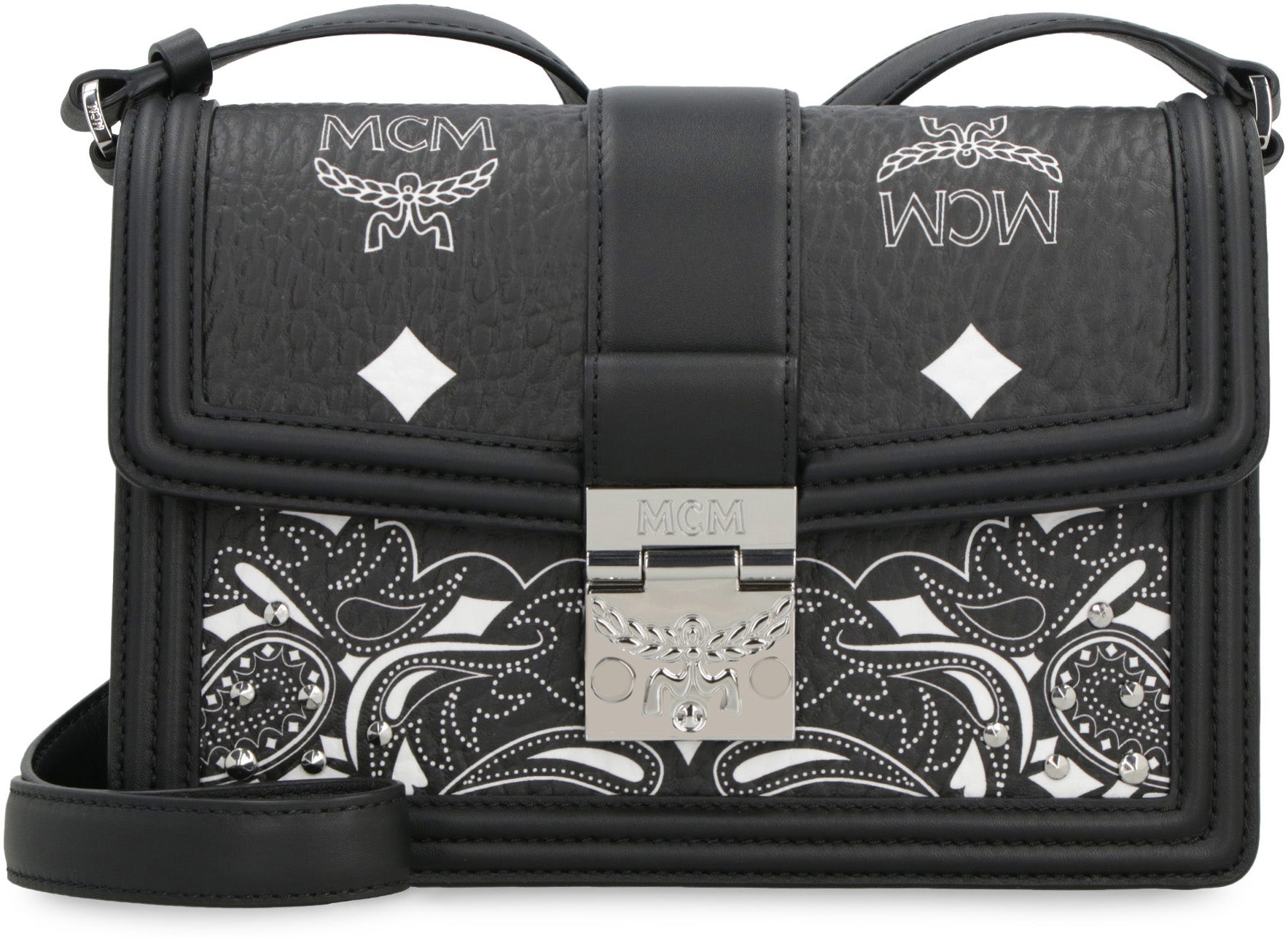 MCM Mini Printed Canvas Shoulder Bag